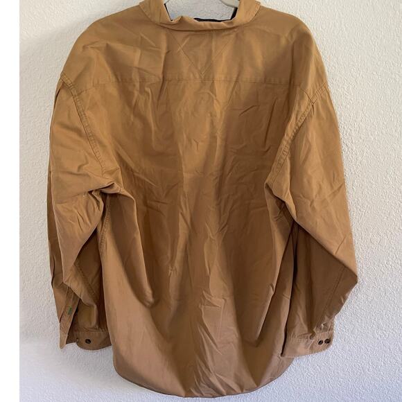 NWOT Vintage Tommy Hilfiger Solid Brown Button Down Shirt Classic Preppy SZ XL - Picture 2 of 4